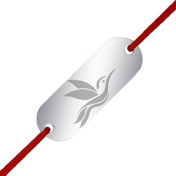 Martisor Bratara Inox Placuta Argintie Porumbel