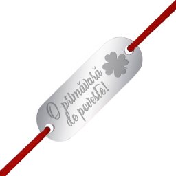 Martisor Bratara Inox Placuta Argintie Primavara de Poveste
