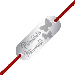 Martisor Bratara Inox Placuta Argintie Primavara Minunata Fluturi