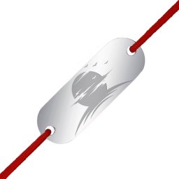 Martisor Bratara Inox Placuta Argintie Soarele in Dar