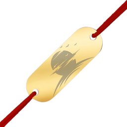 Martisor Bratara Inox Placuta Aurie Soarele in Dar