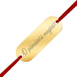 Martisor Bratara Inox Placuta Aurie Primavara Magica