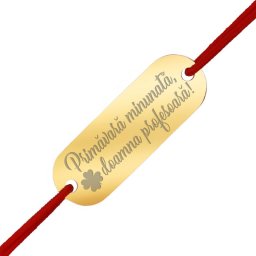 Martisor Bratara Inox Placuta Aurie Doamna Profesoara