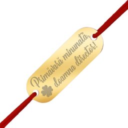 Martisor Bratara Inox Placuta Aurie Doamna Director