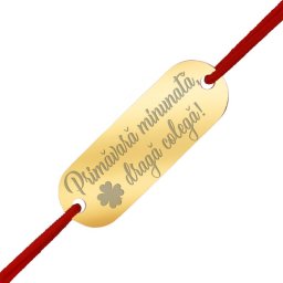 Martisor Bratara Inox Placuta Aurie Draga Colega