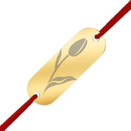 Martisor Bratara Inox Placuta Aurie Boboc Lalea