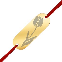 Martisor Bratara Inox Placuta Aurie Lalea
