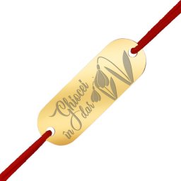 Martisor Bratara Inox Placuta Aurie Ghiocei in Dar