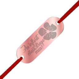Martisor Bratara Inox Placuta Rose Gold Au Inflorit Ciresii