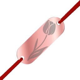 Martisor Bratara Inox Placuta Rose Gold Lalea