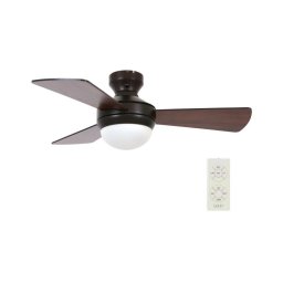 Lucci Air 512311- Ventilator de tavan AIRLIE HUGGER 2xE27/15W/230V lemn/maro+telecomandă