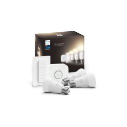 Set de bază Philips Hue WHITE 3xE27/9,5W 2700K + Hue Bridge și Dimmer Switch