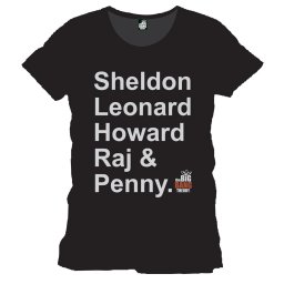 Tricou, The Big Bang Theory, Team black, Negru