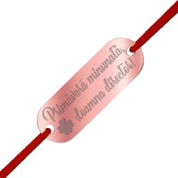 Martisor Bratara Inox Placuta Rose Gold Doamna Director