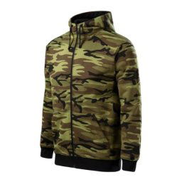 Hanorac barbati Camo Zipper, cu gluga