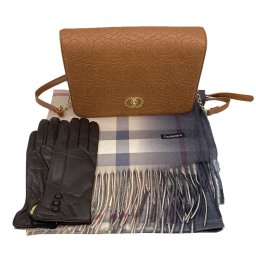 Set Geanta, Manusi Piele Naturala si Esarfa Casmir Elegant Lady