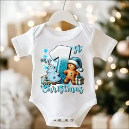 Body bebe pentru Craciun model My 1st Christmas