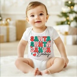 Body bebe pentru Craciun model Santa Baby