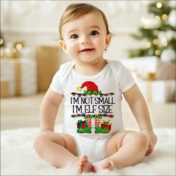 Body bebe pentru Craciun model Im not small Im elf size