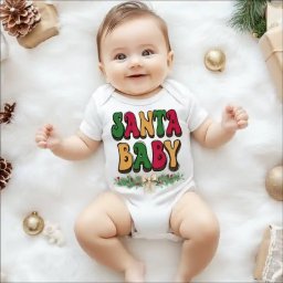 Body bebe pentru Craciun model Santa Baby