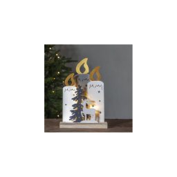 Decorațiune LED de Crăciun FAUNA 10xLED/0,03W/2xAA Eglo 411289