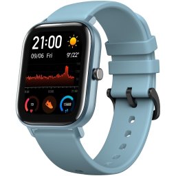 Ceas smartwatch Amazfit GTS, GPS, BioTracker, Android/iOS, Steel Blue