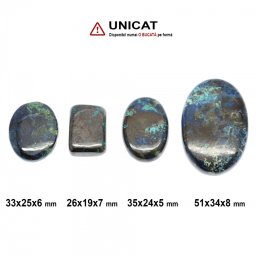Cabochon Shattuckit 26-51 x 19-34 x 5-8 mm