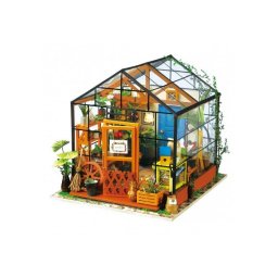 Puzzle 3D Minicasuta verde Floraria Cathy DIY, RoLife, 231 piese