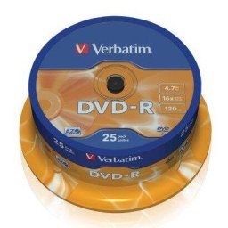DVD-R AZO , 4.7GB, 16X, argintiu, 43522