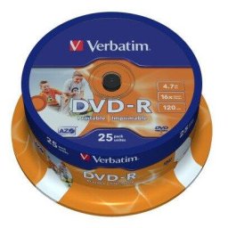DVD-R printabil 25 bucati, 16x, 4.7GB