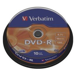 DVD-R Verbatim 10 bucati, 16x, 4.7GB