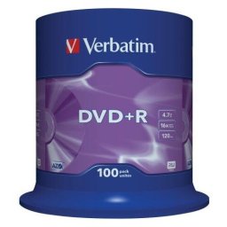 DVD+R Verbatim 100 bucati, 16x, 4.7GB
