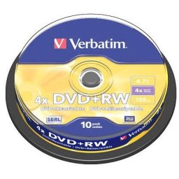DVD+RW Verbatim 10 bucati, 4x, 4.7GB