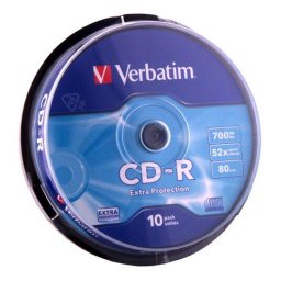 CD-R Verbatim 10 bucati, 52x, 700MB