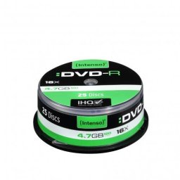 DVD-R Intenso 4.7 GB 16X, Cake box 25 bucati