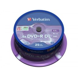 DVD+R DL Verbatim, 8.5 GB, 25 Bucati
