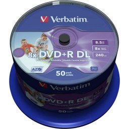DVD+R DL, 8.5GB, 8x, 50 buc, Imprimabil
