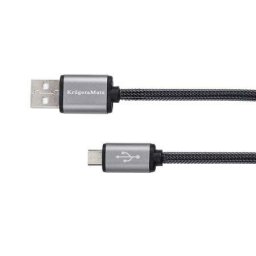 CABLU USB TATA-MICRO USB TATA 1.0M KRUGER&MAT KM0324