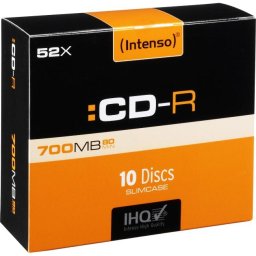 CD-R, 10 bucati, 52x, 700 MB