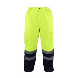 Pantalon reflectorizant / galben - s