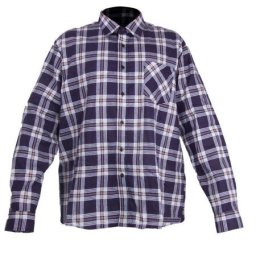 Camasa lucru flanel cu carouri violete - s/h-164