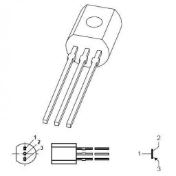 TRANZISTOR PNP MEDIE PUTERE 20V 1A
