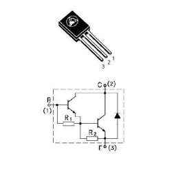 TRANZISTOR NPN DARLINGTON CU DIODA PROT 80V 4