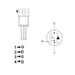 TRANZISTOR MOS CANAL N 600V 4A 100W