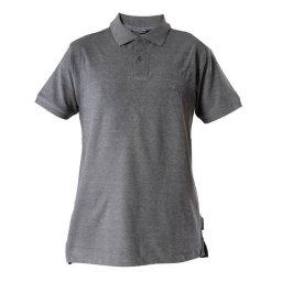 Tricou bumbac cu guler si nasturi / gri - m