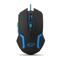 Mouse Fighter Blue Mx205 USB, Negru/Albastru