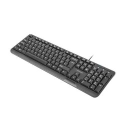Tastatura TROUT SLIM, USB, US layout, black