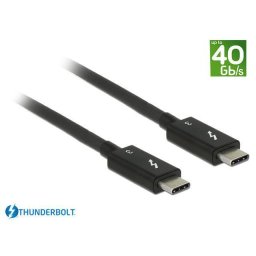 Delock Thunderbolt 3 (40 Gb/s) USB-C cable male > male passive 0.5m 5A black