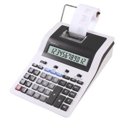 Calculator de birou Calculator cu banda, 12 digits, 255 x 190 x 70 mm, Rebell PDC 30 - alb/negru