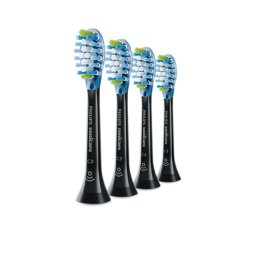 Rezerve Sonicare Premium Plaque Defense HX9044/33, 4 capete de schimb pentru periuta de dinti, Negru